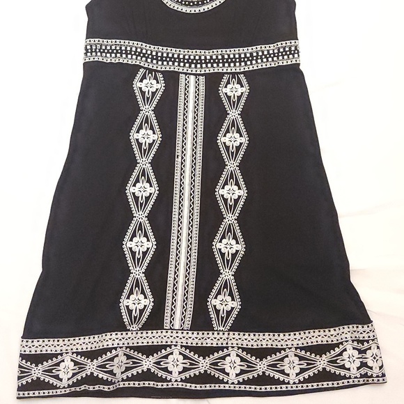 INC INTERNATIONAL CONCEPTS WOMEN'S EMBROIDERED BLACK DRESS W/ BEADING DETAILS, L - Picture 2 of 14